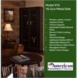 American Furniture Classics 16 Gun Metal Cabinet