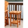 American Furniture Classics Natural Red Cedar Wood Balcony Height Side Table