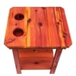 American Furniture Classics Natural Red Cedar Wood Balcony Height Side Table