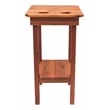 American Furniture Classics Natural Red Cedar Wood Balcony Height Side Table