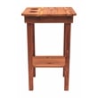 American Furniture Classics Natural Red Cedar Wood Balcony Height Side Table