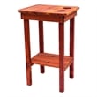 American Furniture Classics Natural Red Cedar Wood Balcony Height Side Table