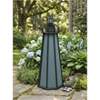 4 Ft High Density Polyethylene Outdoor Solar Lighthouse in Gray and Black