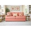 American Furniture Classics Daybreak Coral Polyester Blend Upholstered Sleeper Sofa with Reversible Cushions