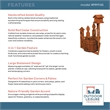 American Furniture Classics Large Solid Red Cedar Corner Planter with Birdhouse and Picket Fence