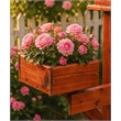 American Furniture Classics Large Solid Red Cedar Birdhouse Planter Stand for Songbirds