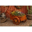 American Furniture Classics Rustic Farmhouse Solid Red Cedar Peddlers Cart for Flowers