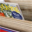 OS Home and Office Furniture Wood Wall Organizer in Distressed Natural