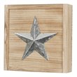 OS Home and Office Furniture Wood Wall Hanging Cabinet in Distressed Natural