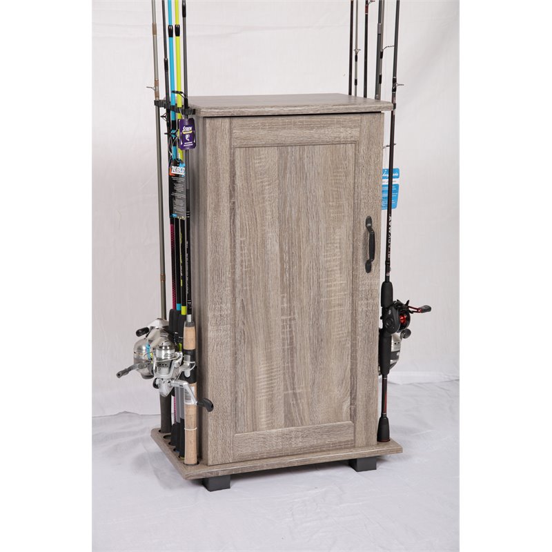 OS Home and Office Furniture Wood Fishing Storage and Cabinet in Brown
