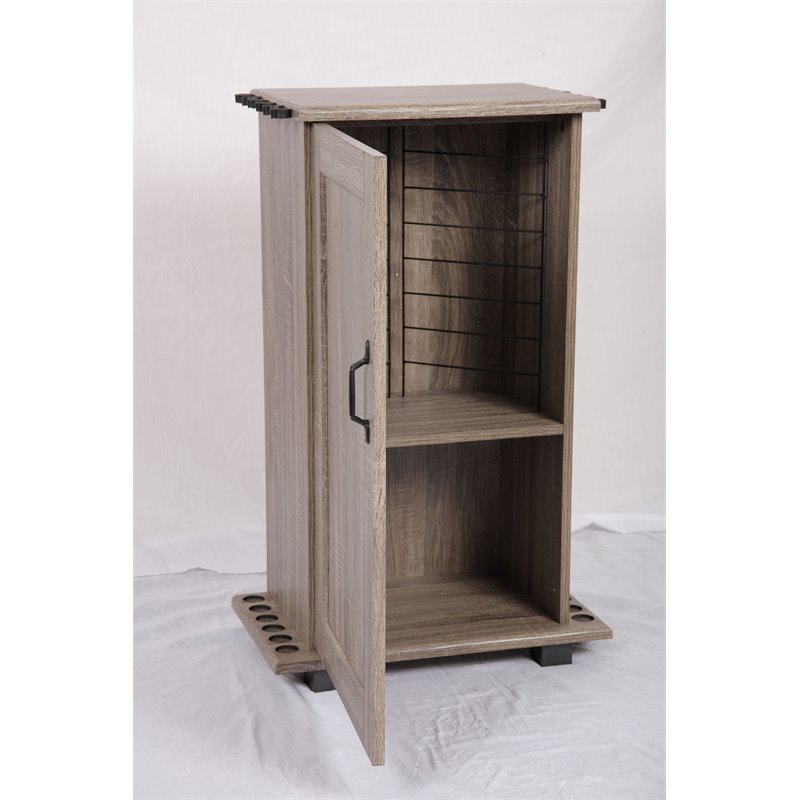 OS Home and Office Furniture Wood Fishing Storage and Cabinet in Brown