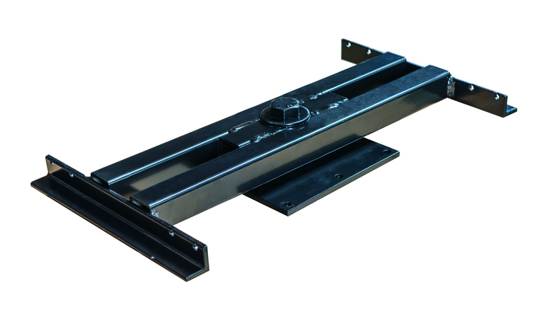 OS Home and Office Furniture Resin Fan Back Swivel Glider in Weatherwood/Brown