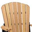 OS Home and Office Furniture Resin Fan Back Balcony Glider in Cedar/Black