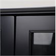 OS Home and Office Furniture Transitional Wood Accent Display Cabinet in Black