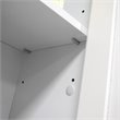 OS Home and Office Furniture 2-Door Wood Wall Cabinet with Shelves in White