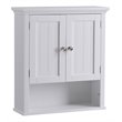 OS Home and Office Furniture 2-Door Wood Wall Cabinet with Shelves in White