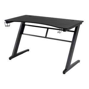 OS Home and Office Furniture 47&quot Contemporary Wood Gaming Desk in Black