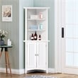 OS Home and Office  Furniture Corner White Kitchen Cabinet