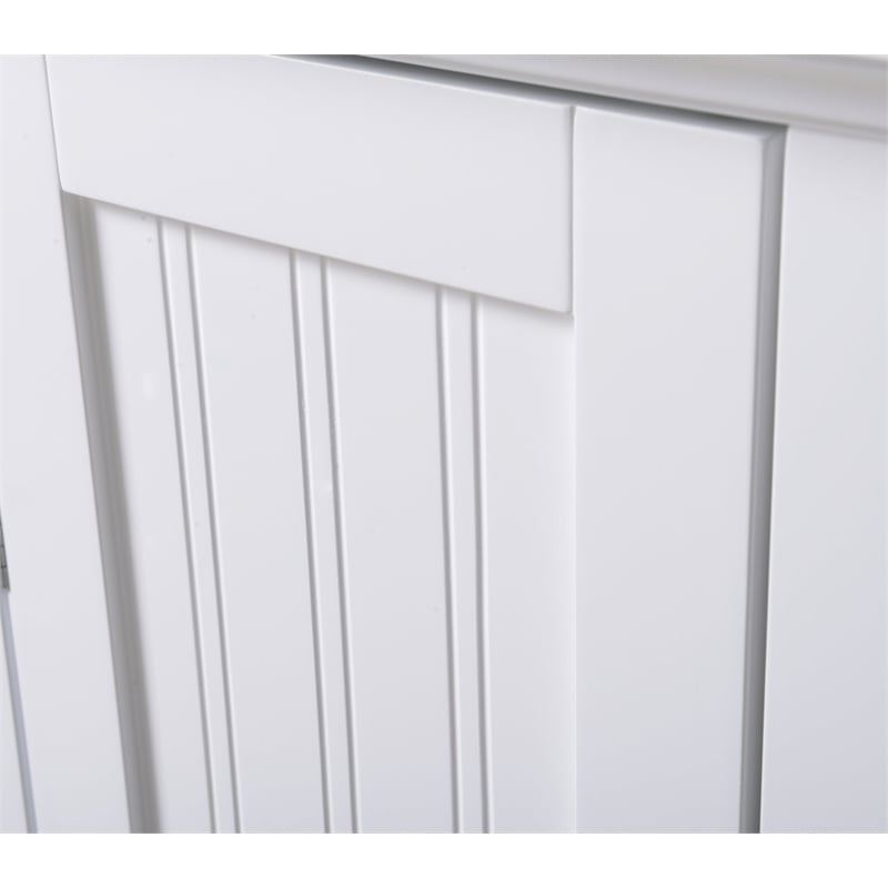 OS Home and Office  Furniture Corner White Kitchen Cabinet