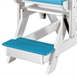 OS Home and Office 516ARW-K Double Balcony Height Glider with Center Table