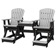 OS Home and Office 516LGB-K Double Balcony Height Glider with Center Table