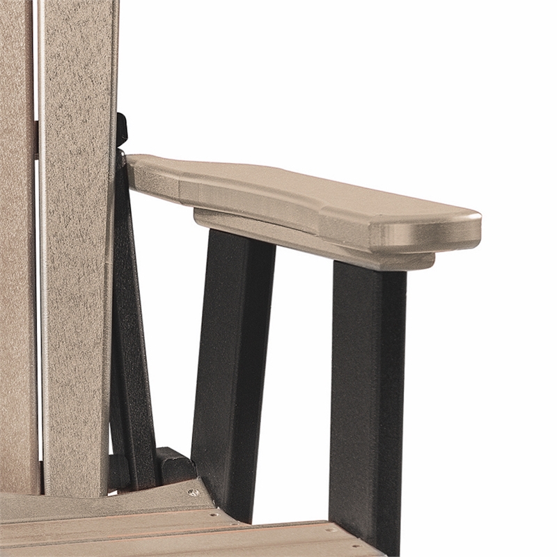 OS Home and Office 516WWBK-K Double Balcony Height Glider with Center Table
