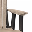 OS Home and Office 516WWBK-K Double Balcony Height Glider with Center Table
