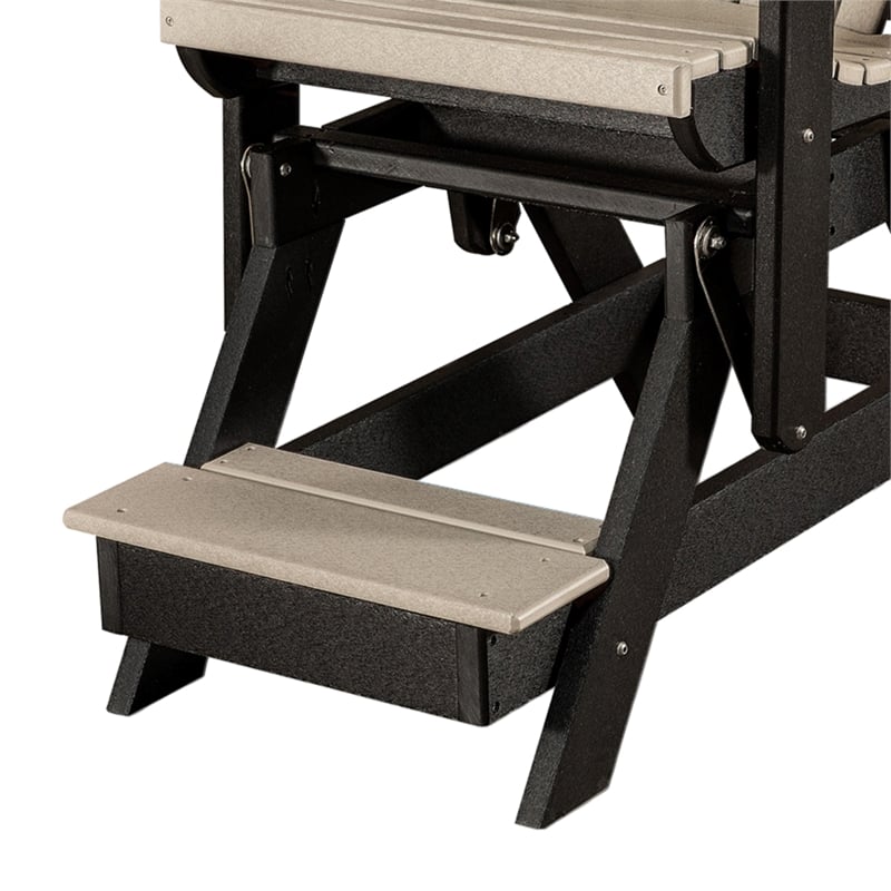 OS Home and Office 516WWBK-K Double Balcony Height Glider with Center Table
