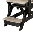 OS Home and Office 516WWBK-K Double Balcony Height Glider with Center Table