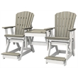 OS Home and Office 516WWWT-K Double Balcony Height Glider with Center Table