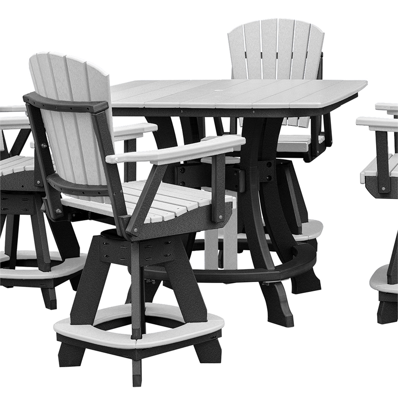 OS Home and Office 130-C-LGB Counter Height Swivel Arm Chair