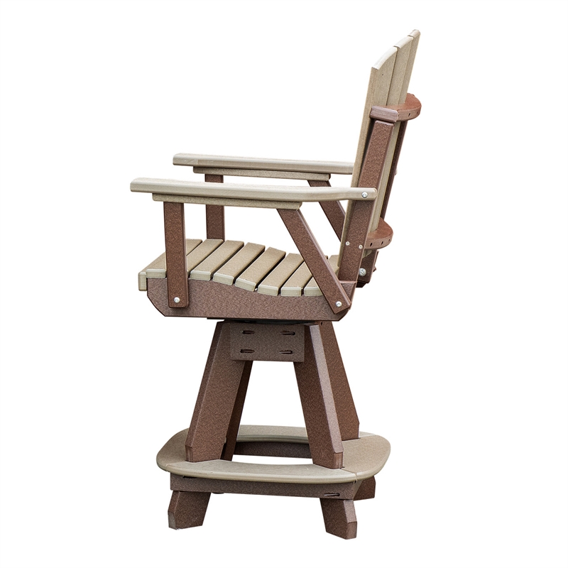 OS Home and Office 130-C-WWTB Counter Height Swivel Arm Chair