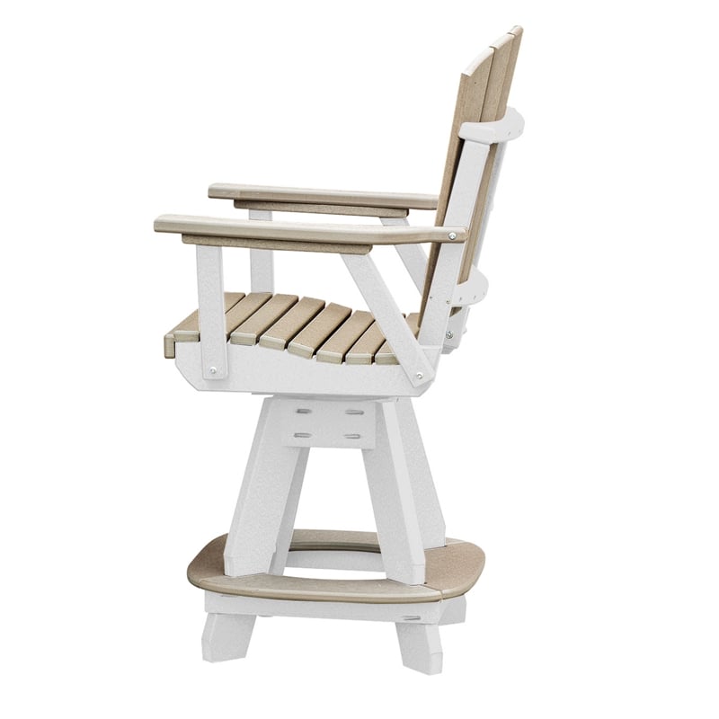 OS Home and Office 130-C-WWWT Counter Height Swivel Arm Chair