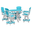 OS Home and Office CR130ARW-K Five Piece Round Counter Height Dining Set