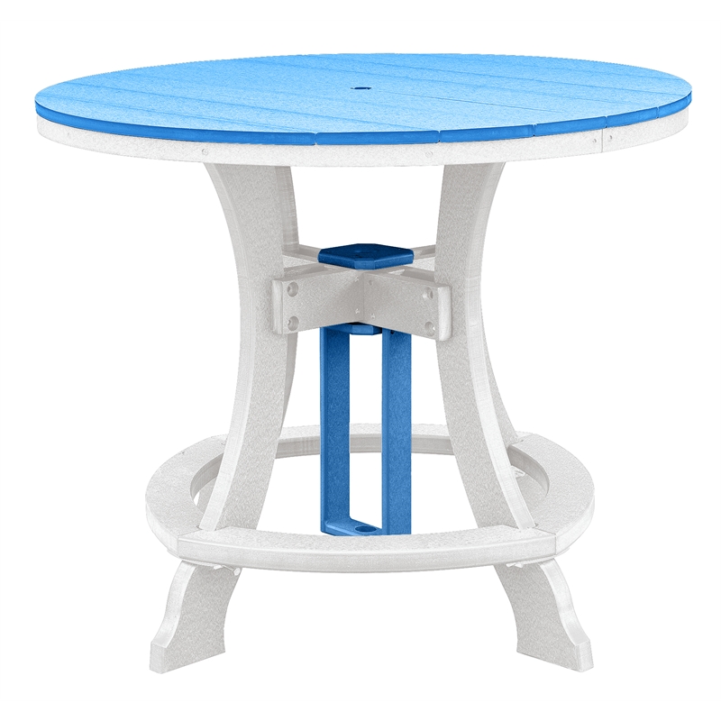 OS Home and Office CR130BW-K Five Piece Round Counter Height Dining Set