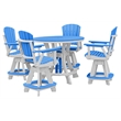 OS Home and Office CR130BW-K Five Piece Round Counter Height Dining Set