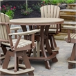 OS Home and Office CR130WWTB-K Five Piece Round Counter Height Dining Set