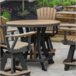 OS Home and Office CR130CBK-K Five Piece Round Counter Height Dining Set