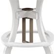 OS Home and Office CR130WWWT-K Five Piece Round Counter Height Dining Set