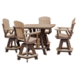 OS Home and Office CS130CTB-K Five Piece Square Counter Height Dining Set