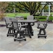 OS Home and Office CS130LGB-K Five Piece Square Counter Height Dining Set
