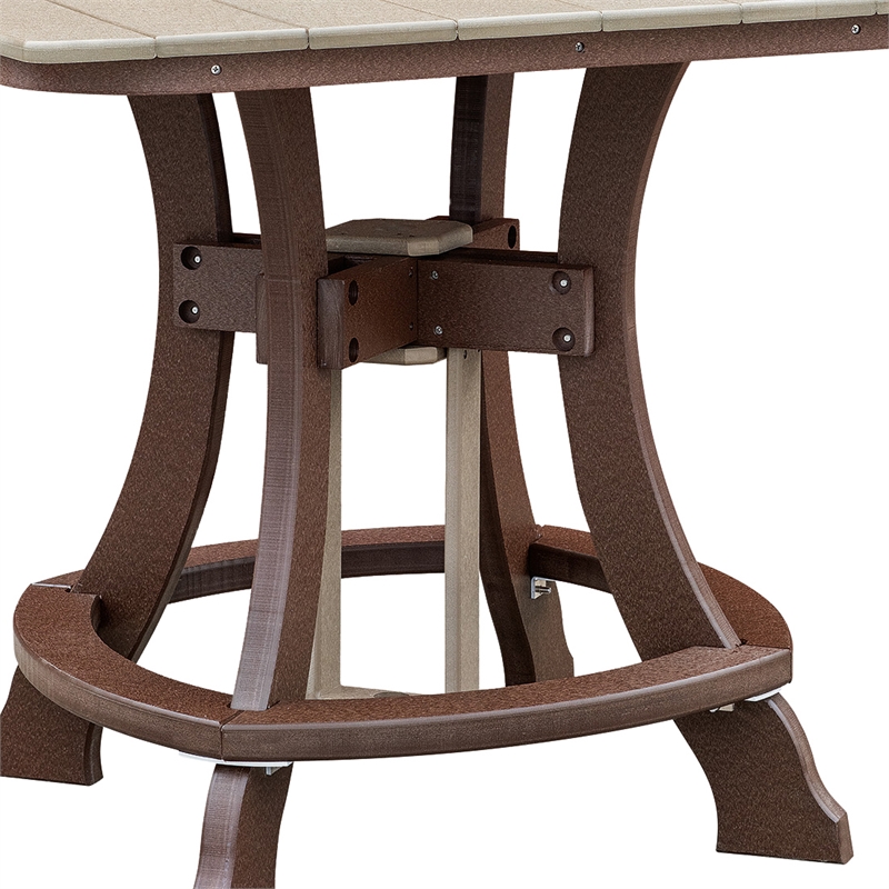 OS Home and Office CS130WWTB-K Five Piece Square Counter Height Dining Set