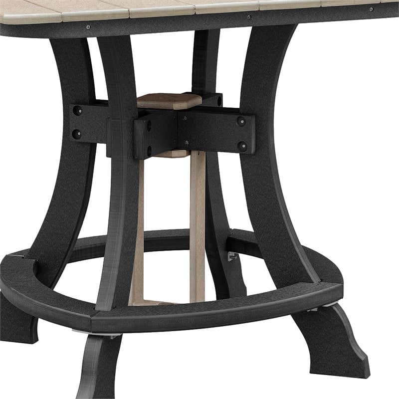 OS Home and Office CS130WWBK-K Five Piece Square Counter Height Dining Set