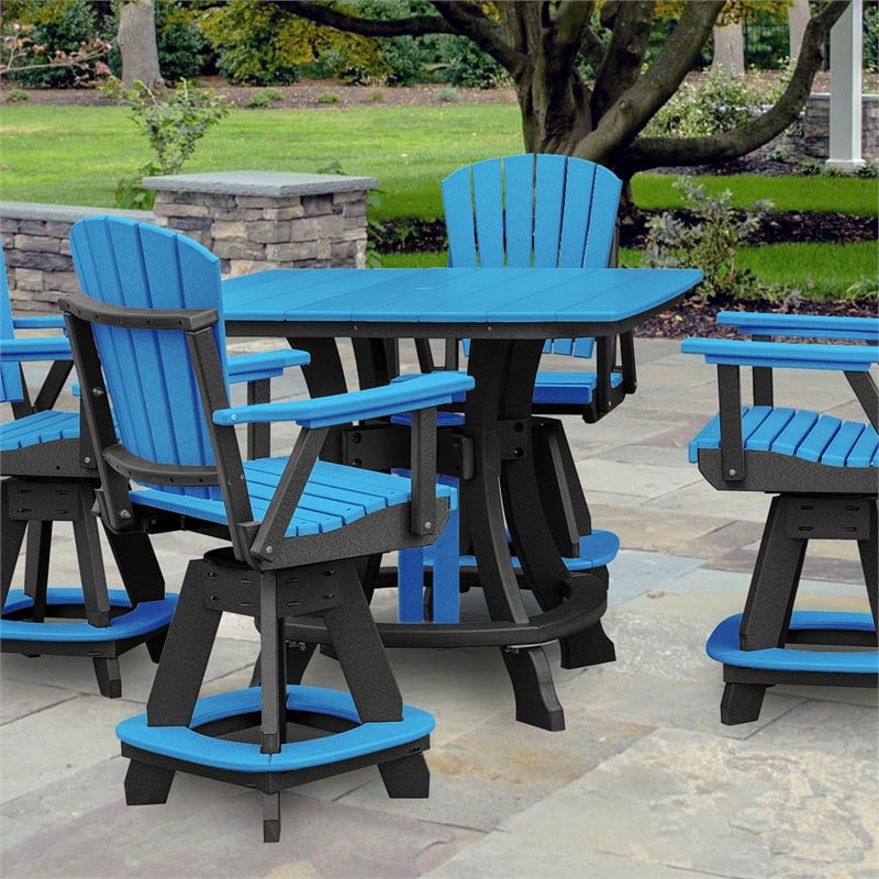 OS Home and Office CS130BBK-K Five Piece Square Counter Height Dining Set