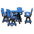 OS Home and Office CS130BBK-K Five Piece Square Counter Height Dining Set