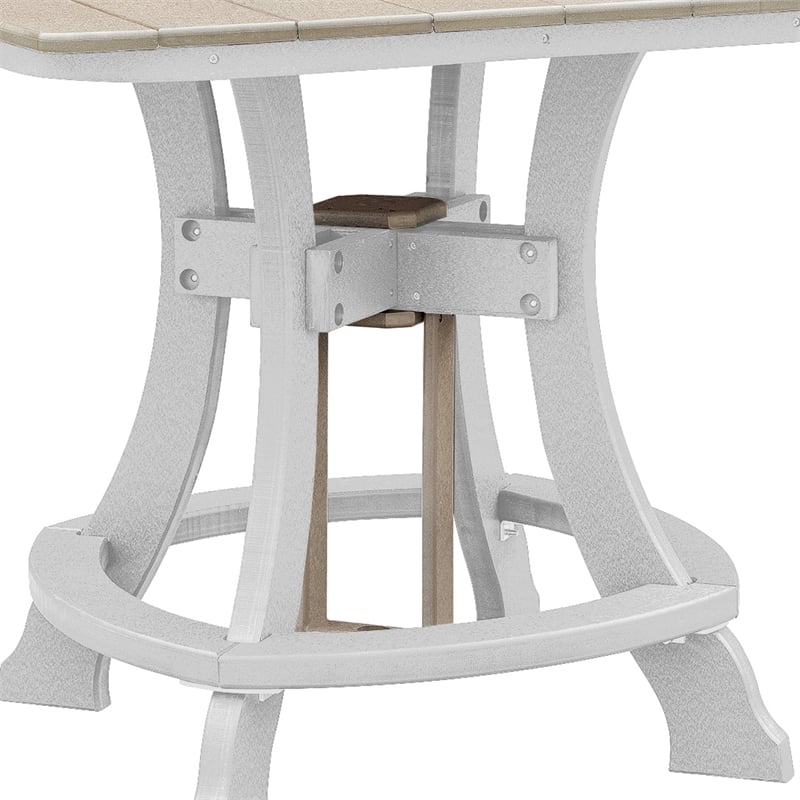 OS Home and Office CS130WWWT-K Five Piece Square Counter Height Dining Set