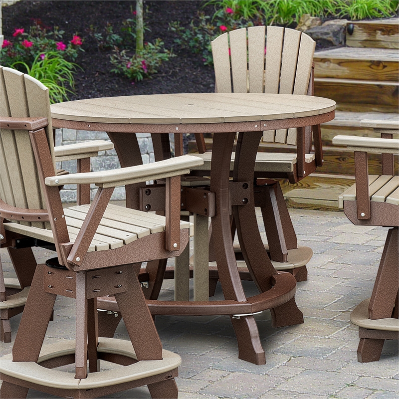OS Home and Office 44R-C-WWTB Counter Height Round Table