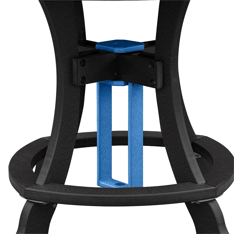 OS Home and Office 44R-C-BBK Counter Height Round Table