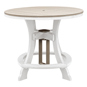 OS Home and Office 44R-C-WWWT Counter Height Round Table