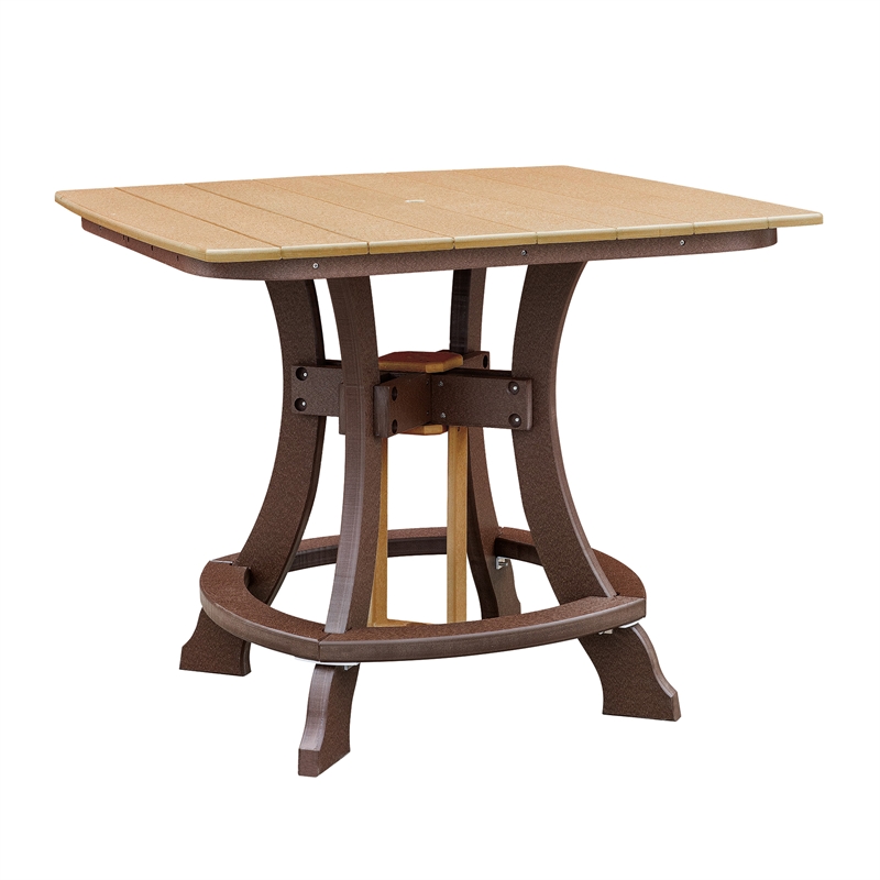 OS Home and Office 44S-C-CTB Counter Height Square Table in Cedar